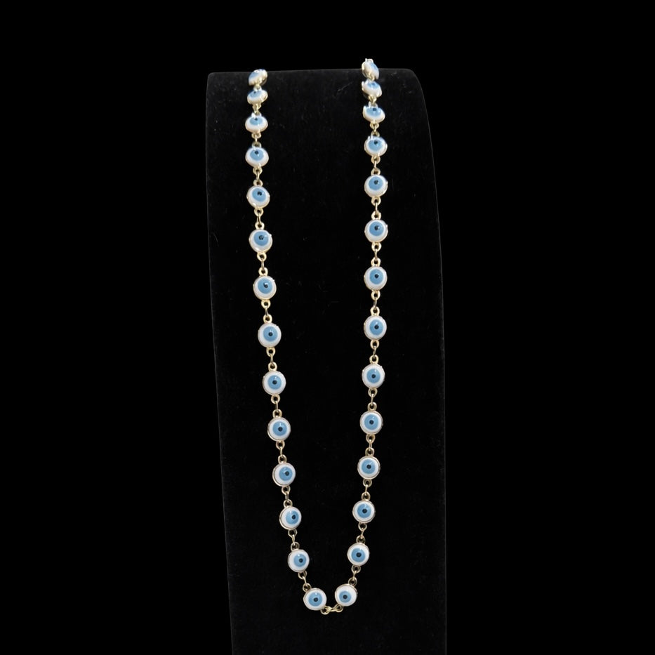 14K Gold Plated Evil Eye Necklace