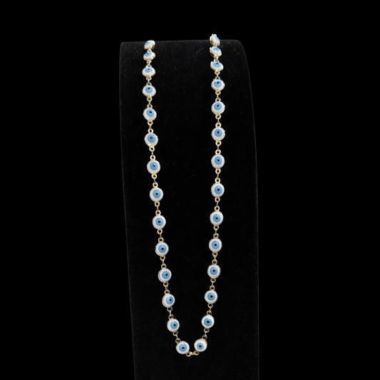 14K Gold Plated Evil Eye Necklace