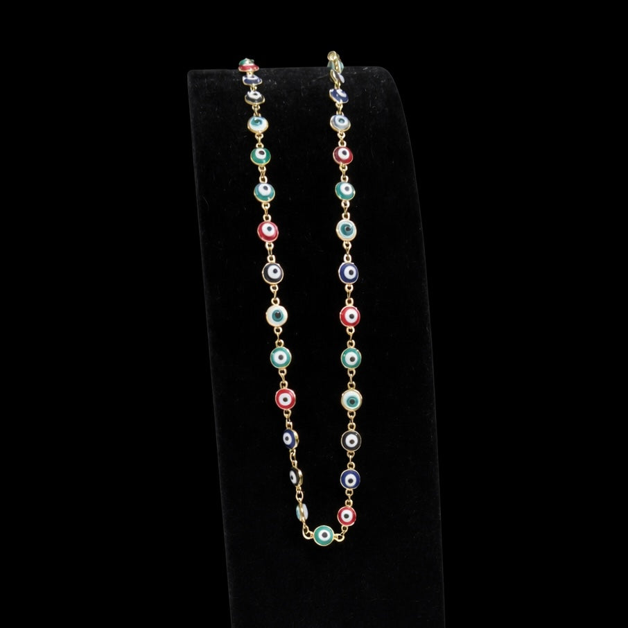 14K Gold Plated Evil Eye Necklace