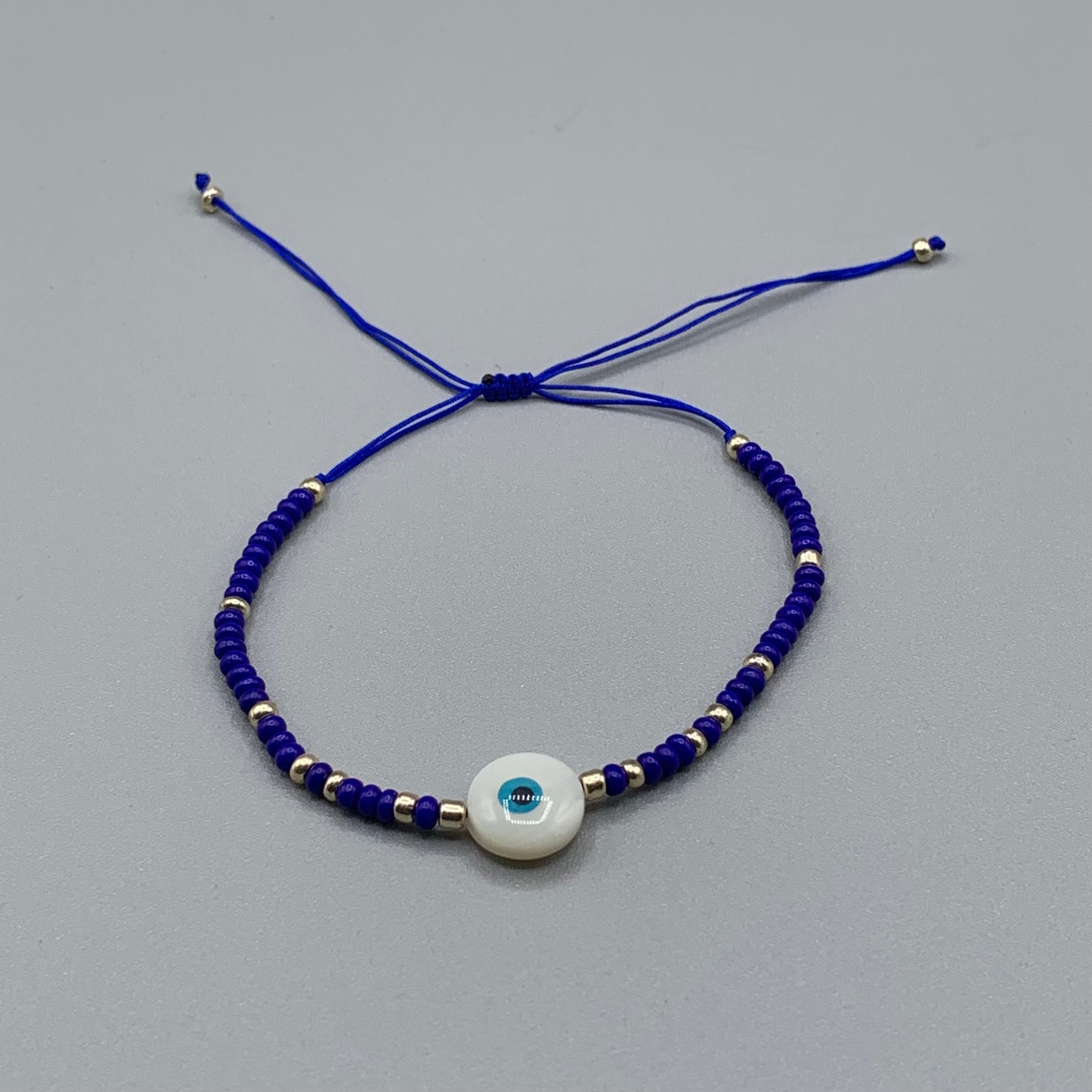 Beaded Glass Evil Eye Bracelet